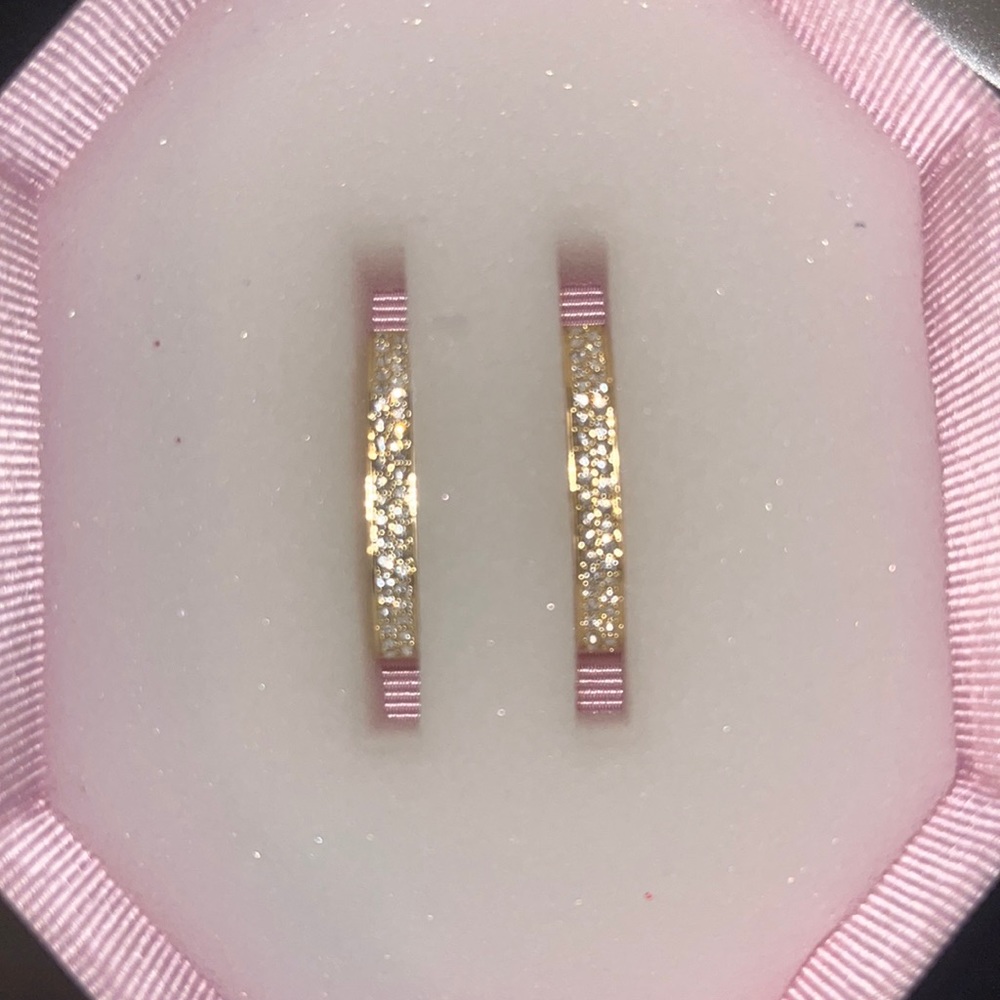 Swarovski Dextera Hoop Earings in Gold.